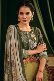 Premium Corduroy Digital Print Casual Salwar Kameez